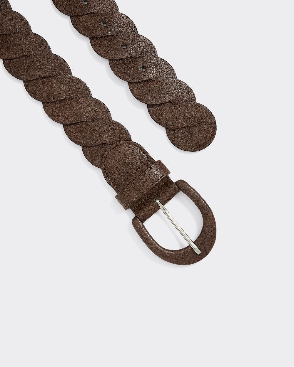 Ceinture torsadée en faux cuir
