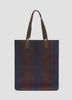 Striped Woven Tote Bag