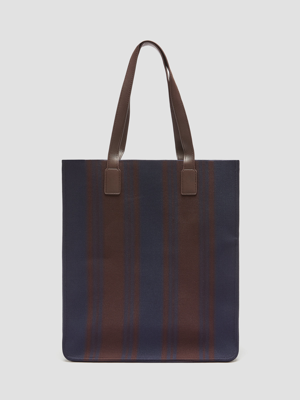 Striped Woven Tote Bag