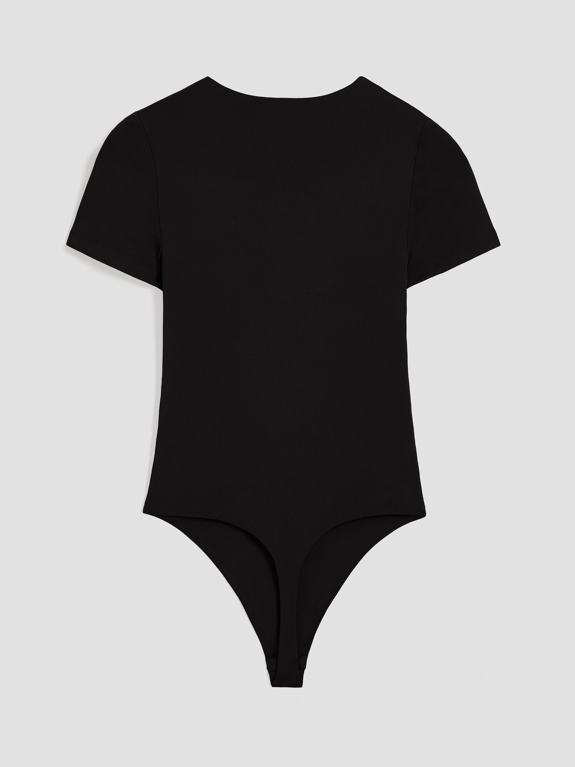 Short-Sleeve Crew-Neck Bodysuit