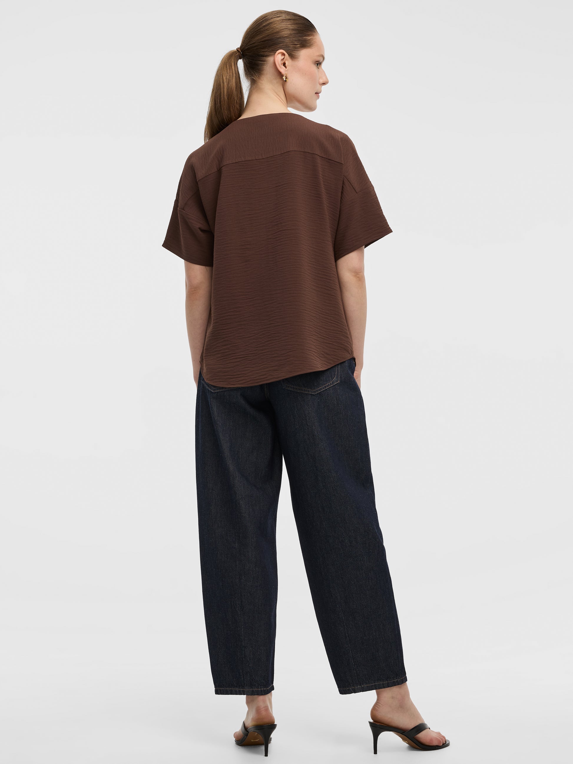 Crew-Neck T-Shirt Blouse