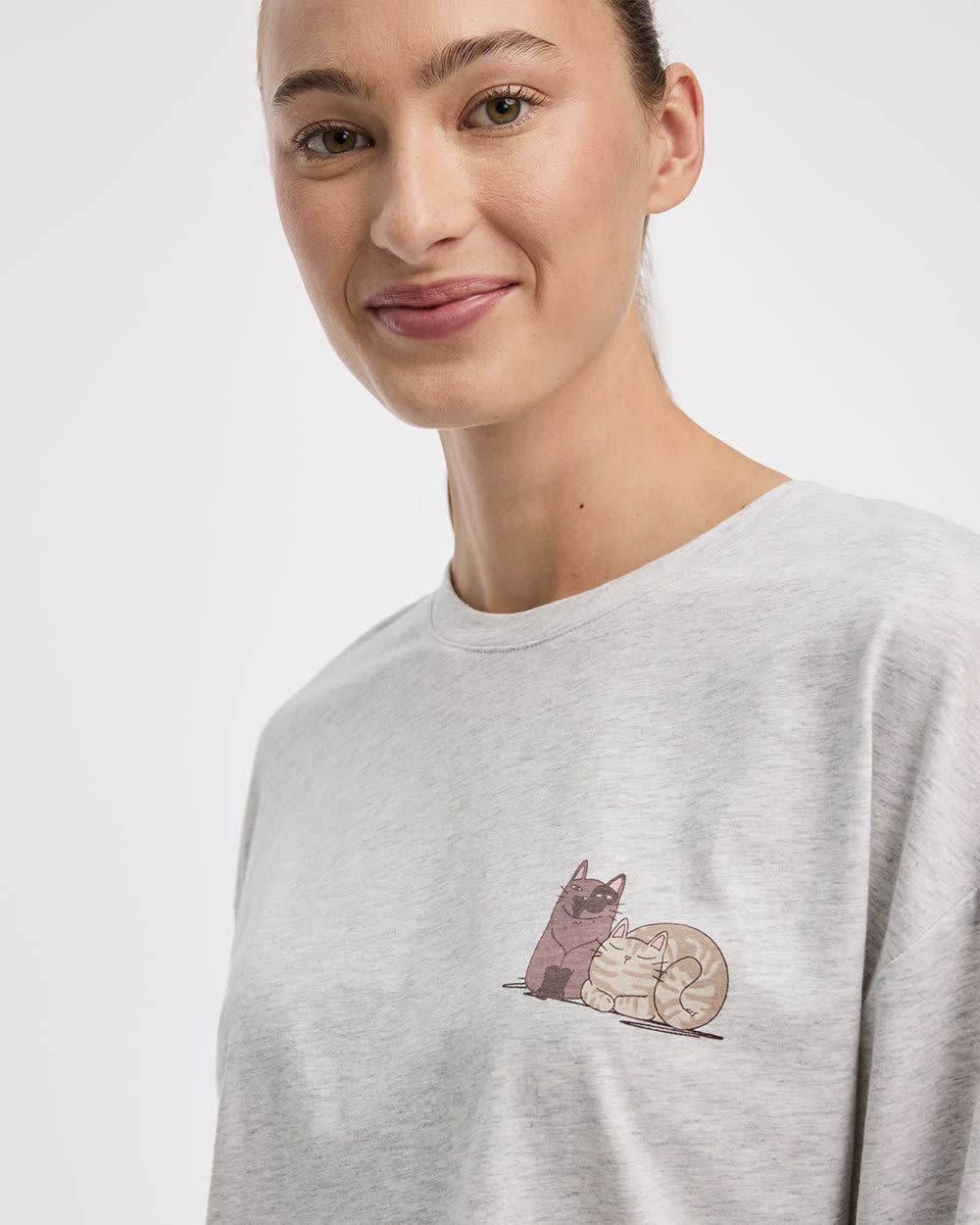 Long-Sleeve Top and Jogger Cotton Pyjama Set