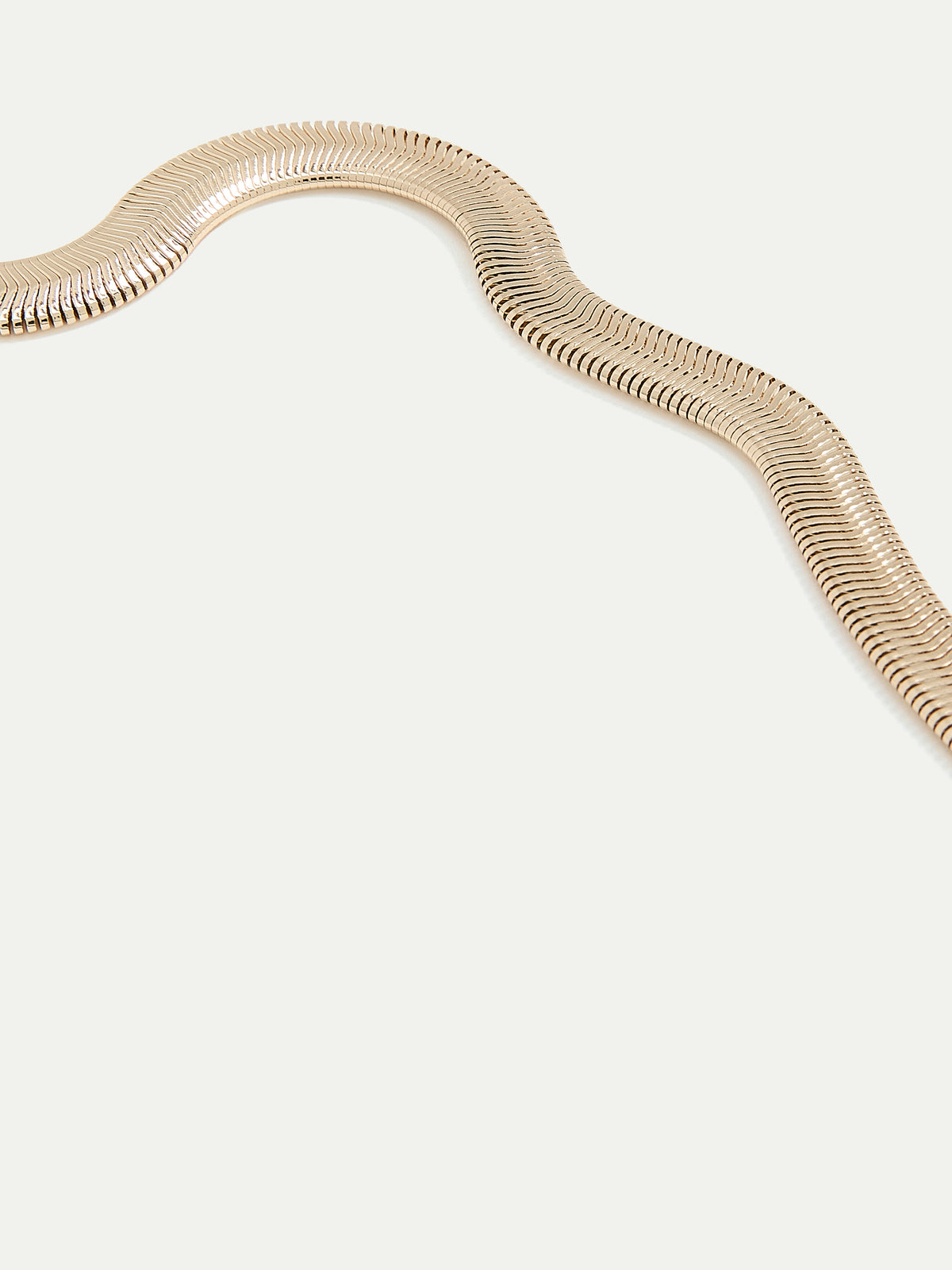 Short Herringbone-Chain Necklace