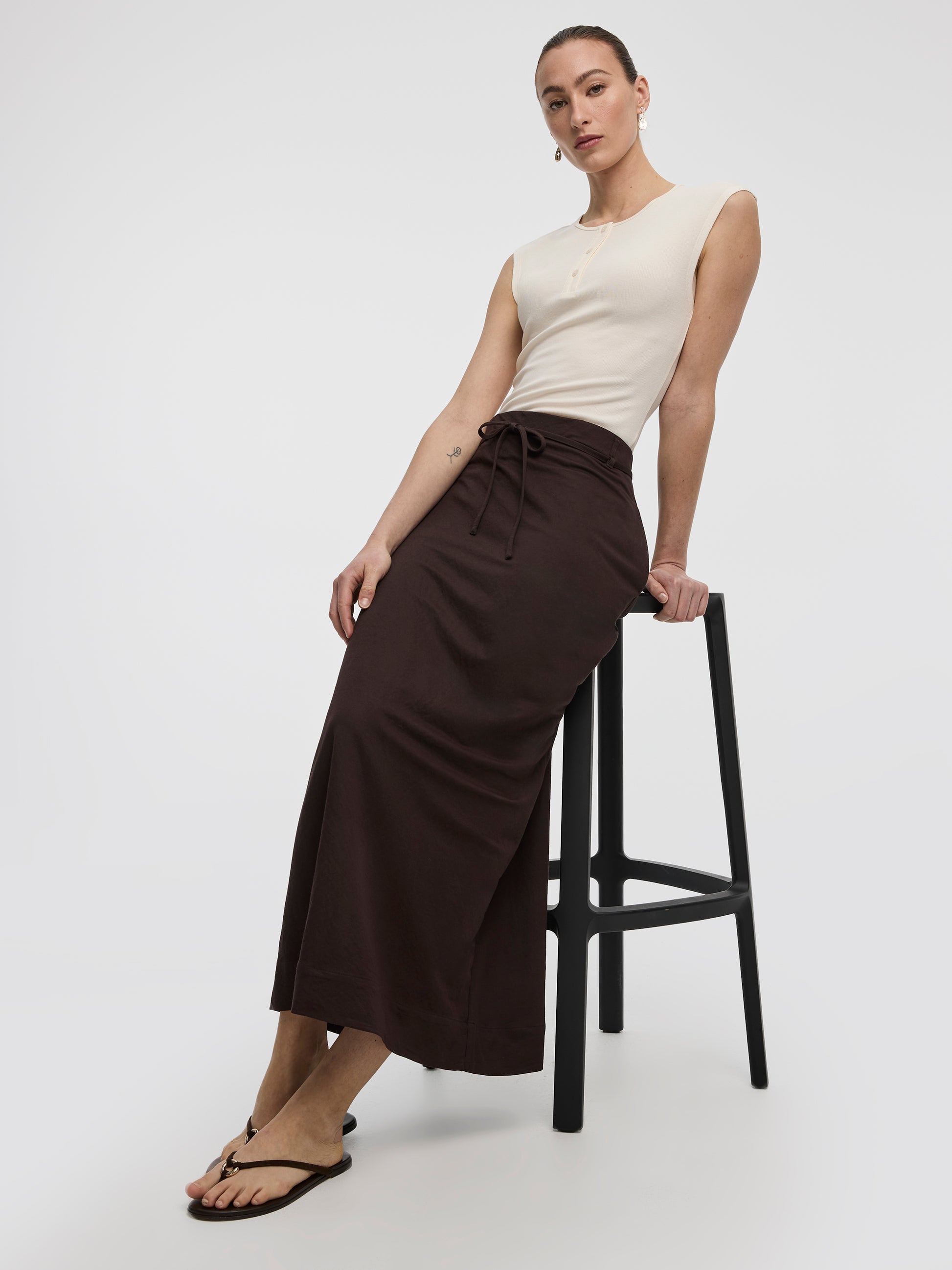 Pull-On Maxi Skirt