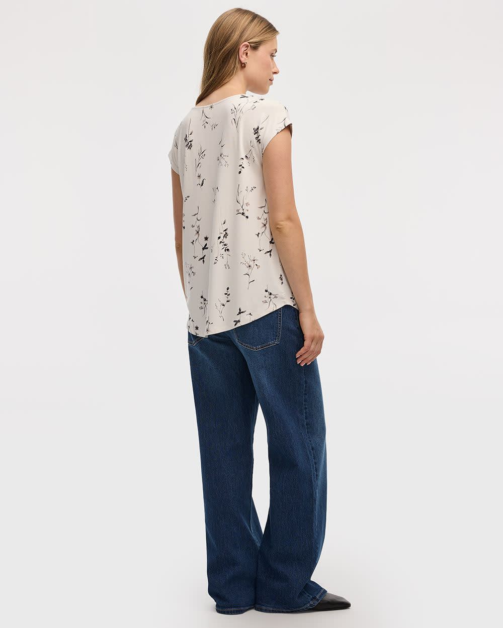 Extended-Sleeve V-Neck Tunic