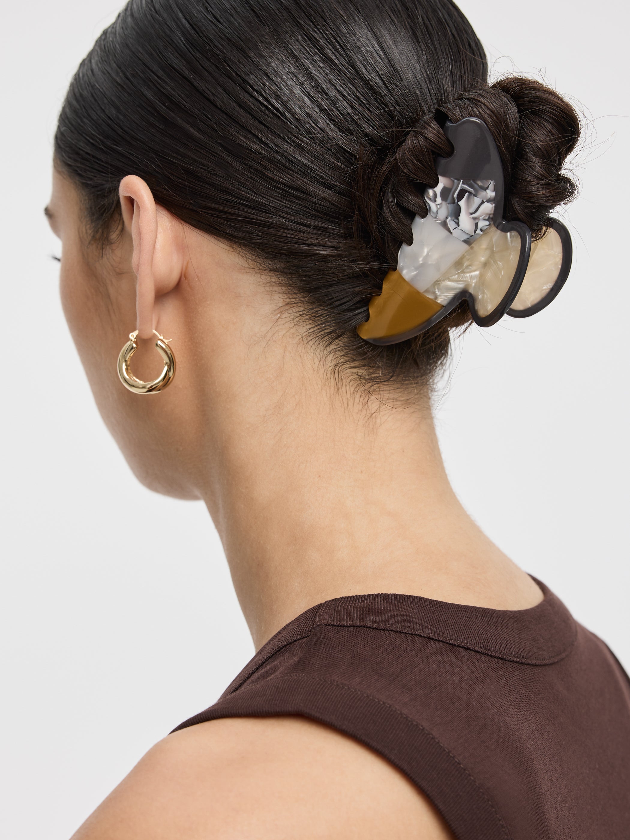 Colour-Block Hair Clip for Women – Plastic Accessory | Reitmans