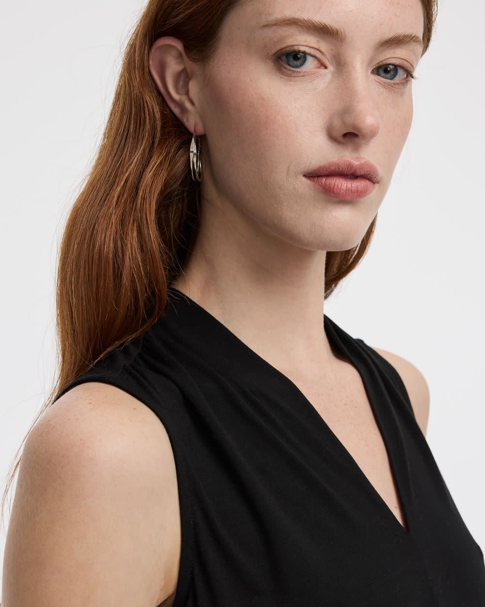 Sleeveless V-Neck Top