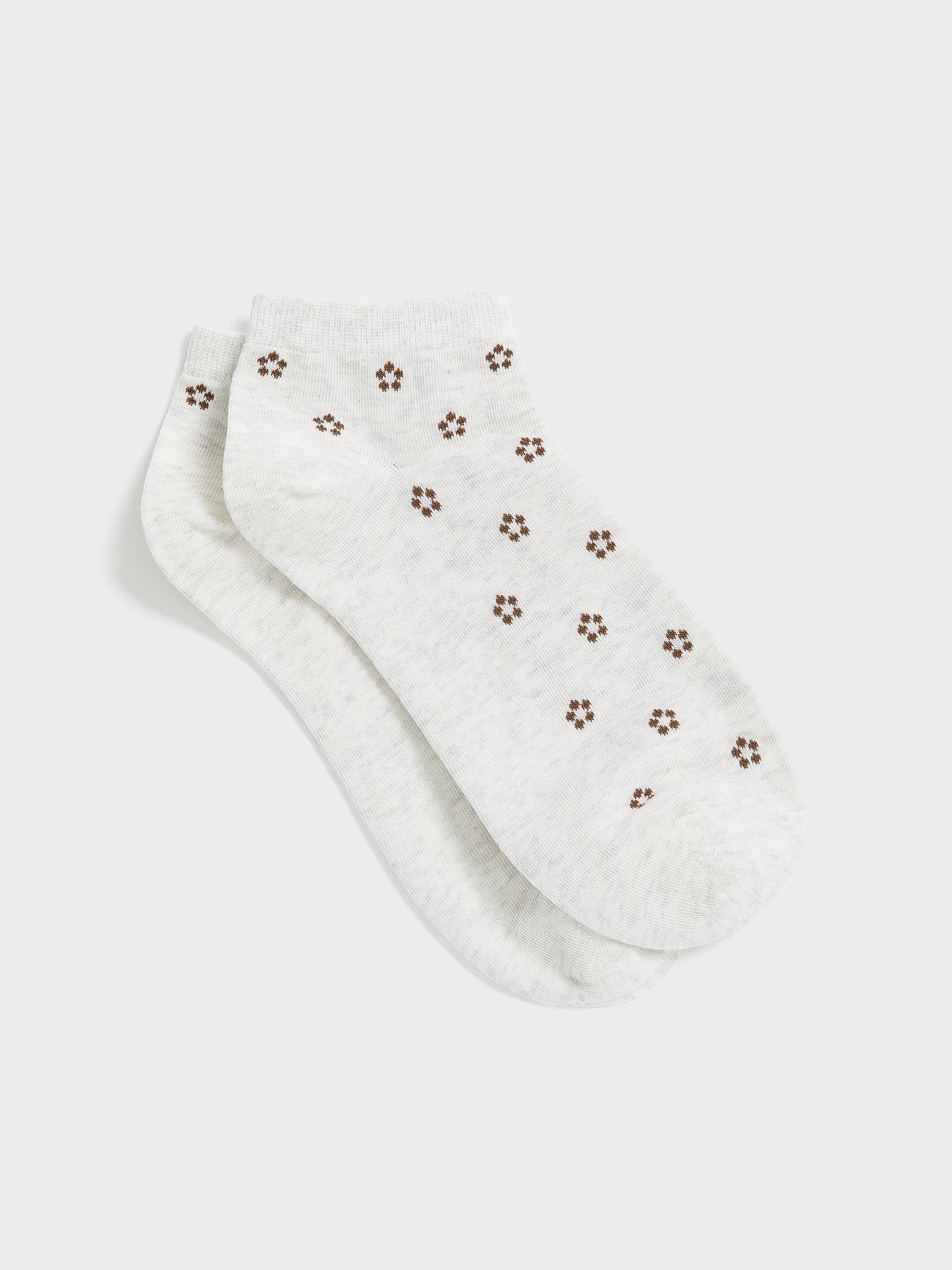Bas chevilles avec petites fleurs