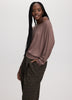 Long-Sleeve Boat-Neck Top