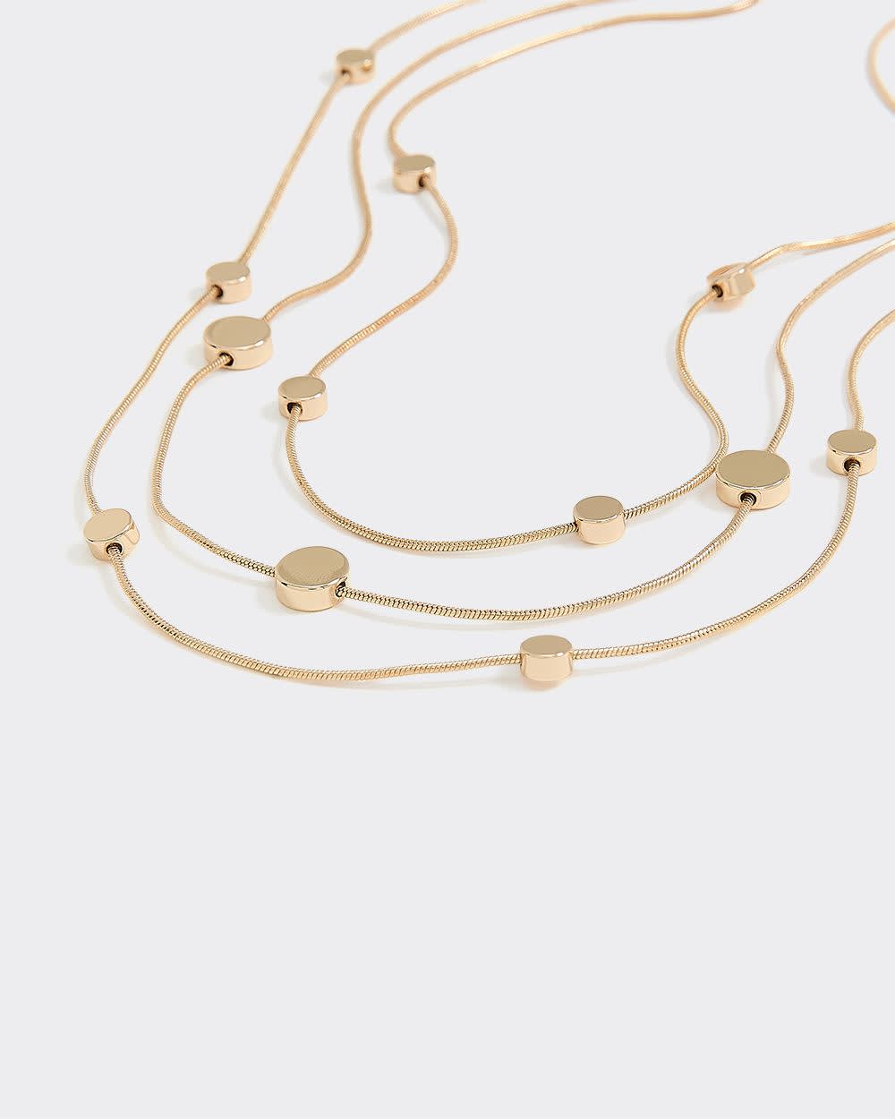 Three-Layer Beaded Necklace