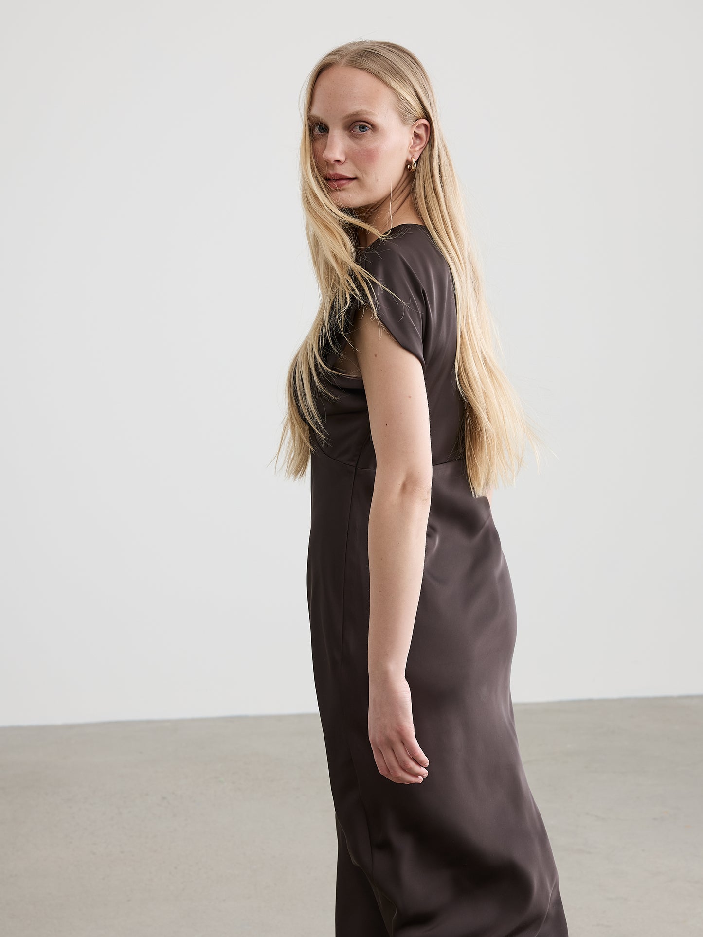 V-Neck Empire Maxi Dress