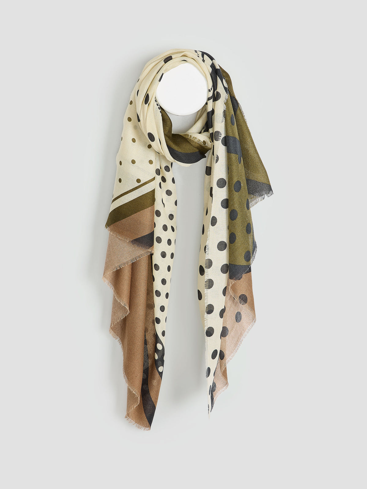 Dotted Oblong Scarf