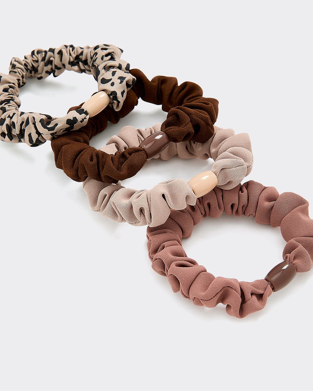 Solid Scrunchies - Set of 4