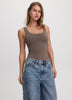 Sleeveless Scoop-Neck Bodysuit
