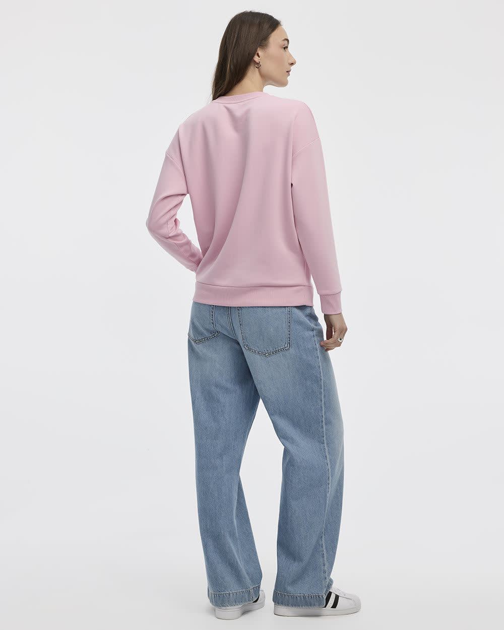 Long-Sleeve Crew-Neck Sweatshirt - R Essentials