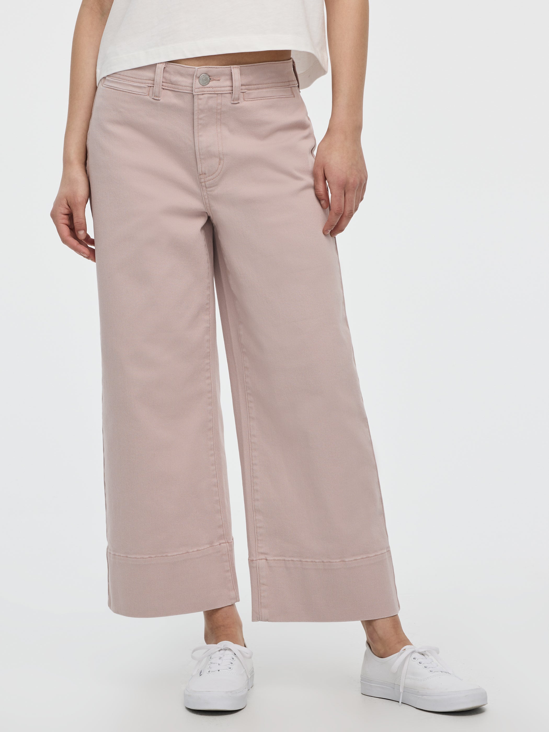 Straight-Leg High-Rise Cropped Mariner Pant