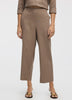 Cropped Wide-Leg Linen-Blend Pant - Petite