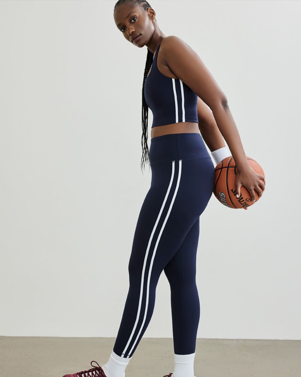 High-Rise Pulse Legging with Contrast Stitches