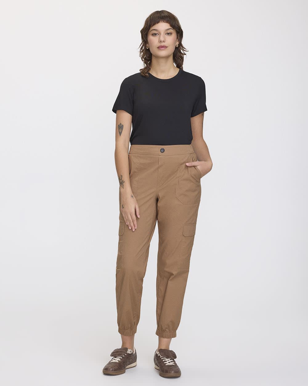 Poplin Jogger with Cargo Pockets