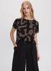 Short-Dolman-Sleeve Boat-Neck T-Shirt