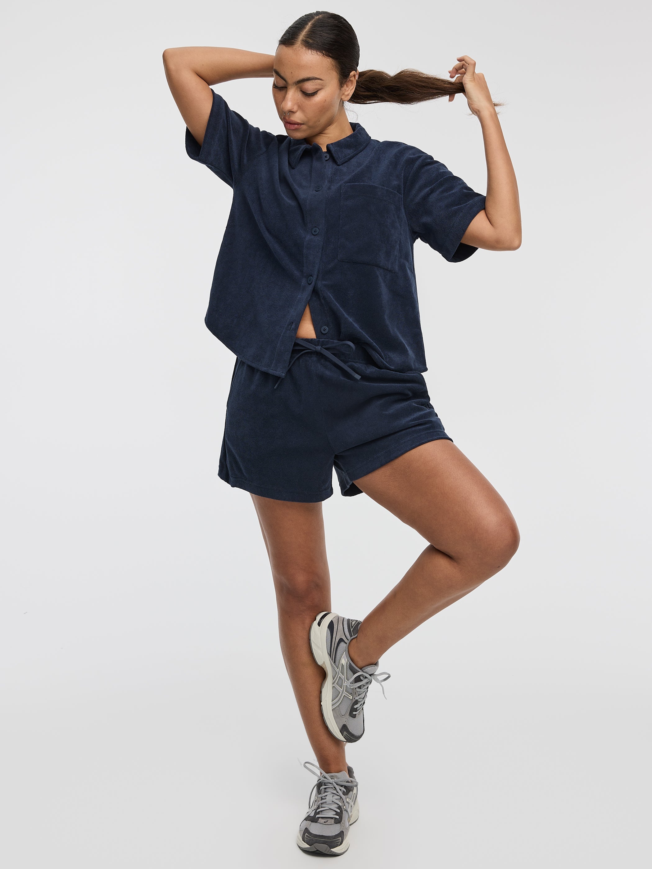 Women's High-Rise Towel Terry Shorts – Hyba by Reitmans