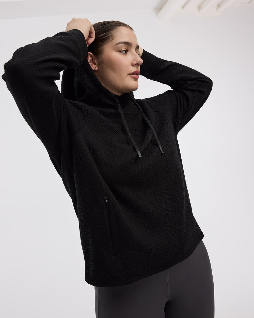 Tunique à capuchon en jacquard - Hyba