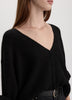 Mohair-Blend V-Neck Cardigan