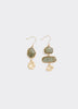 Asymmetrical Stone Pendant Earrings