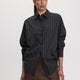 Poplin Blouse with Side Shirrings