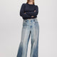 Wide-Leg High-Rise Jean with Elastic Waist - Curvy Fit