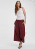 Cropped Wide-Leg Linen-Blend Pant