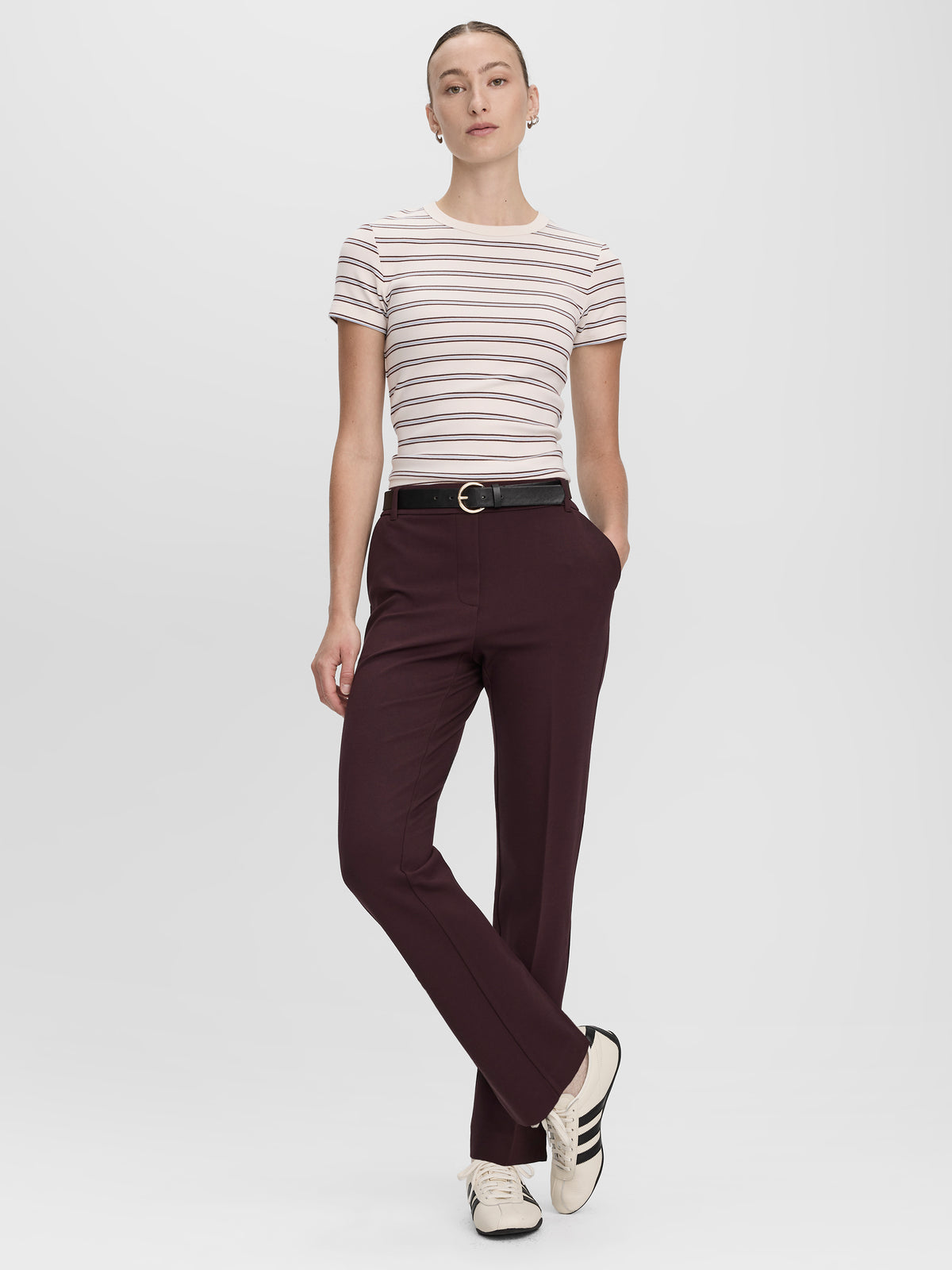 Straight-Leg High-Rise Pants - The Modern Stretch (R)