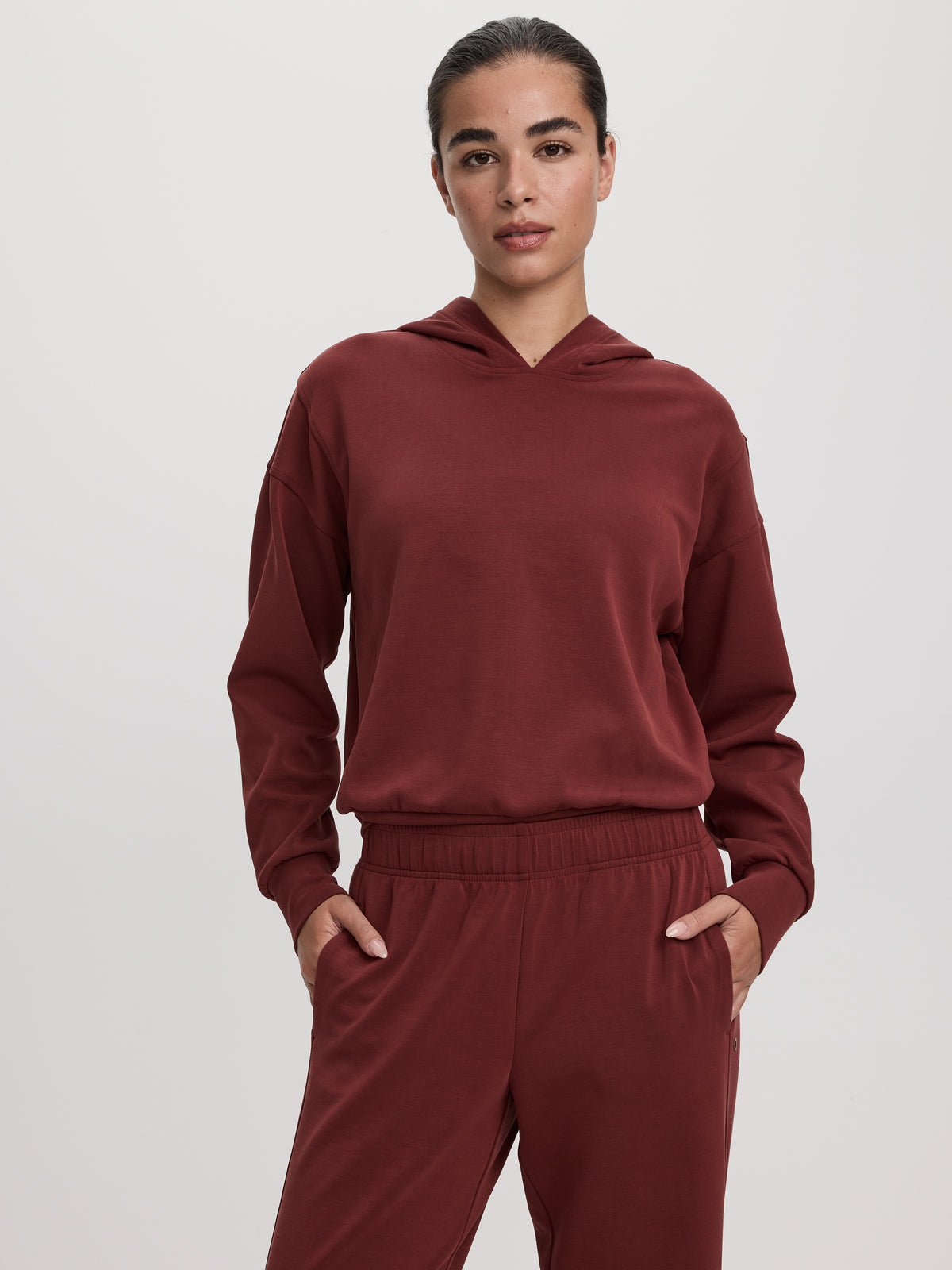 Brushed-Knit Hoodie - HYLUX Hyba