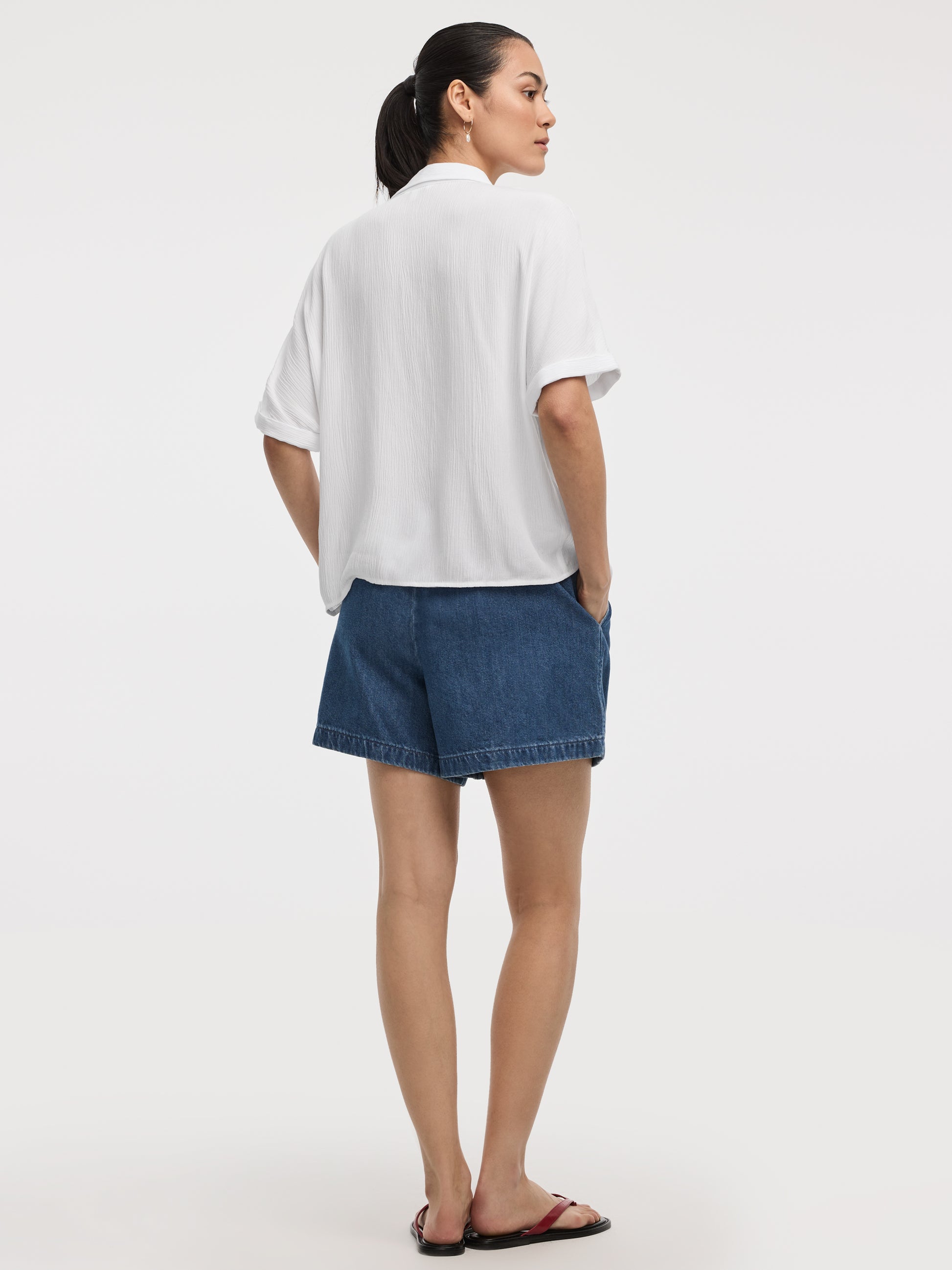Buttoned-Down Gauze Shirt