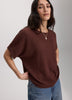 Short-Sleeve Crew-Neck T-Shirt with Pointelle Stitches