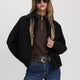 Long-Dolman-Sleeve Melton Jacket