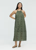 Sleeveless Maxi Dress with Halter Neckline