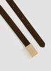 Skinny Faux-Suede Belt