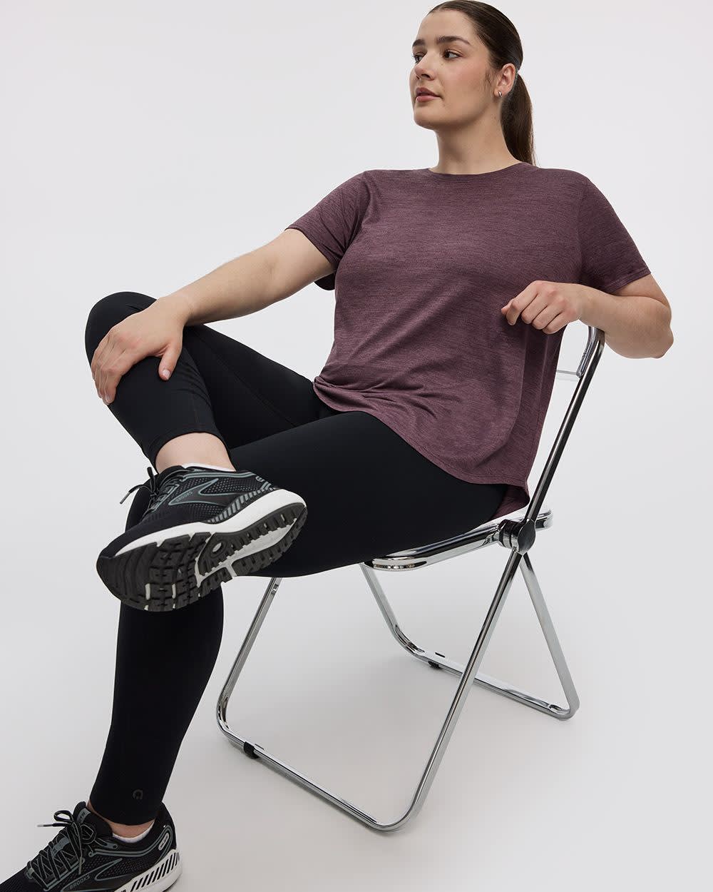 T-shirt à col rond et manches courtes - DRY-LUX (MD) Hyba Essentiels