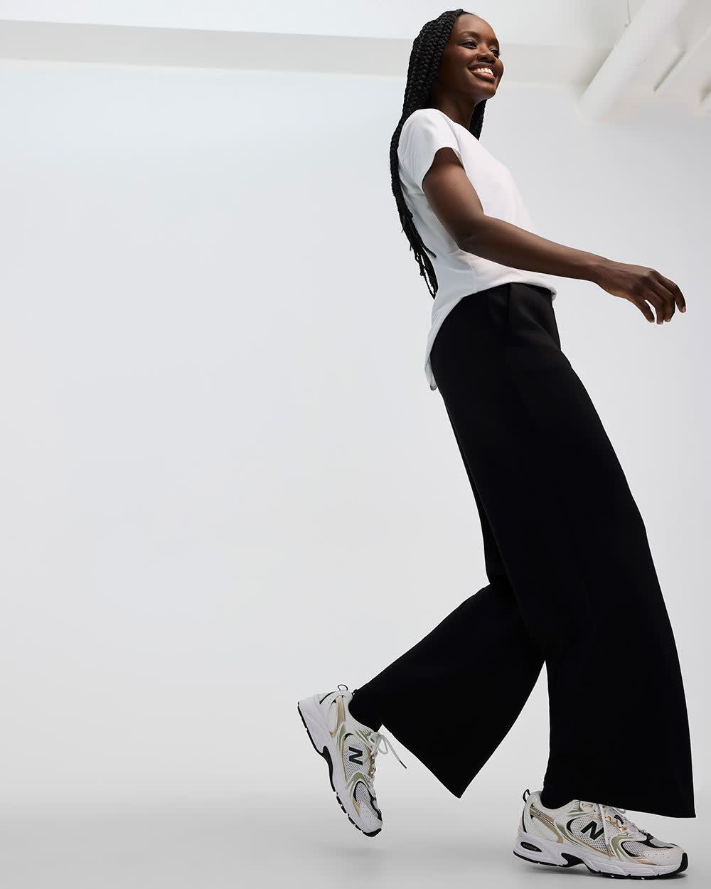 Wide-Leg Pull-On Pant - HYLUX Hyba