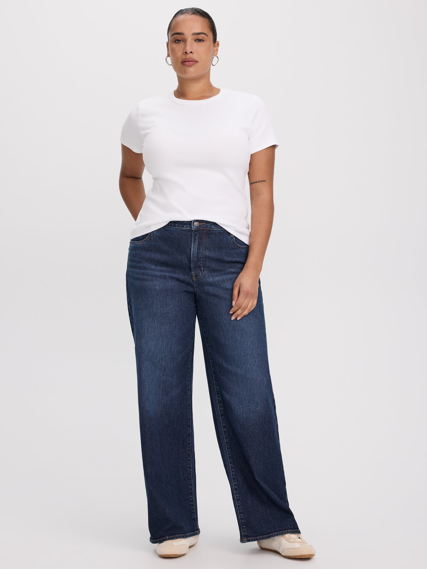 Fitted Crew-Neck Ribbed T-Shirt