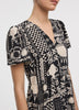 Short-Sleeve V-Neck Dress