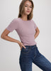 Long-Sleeve Crew-Neck Ribbed T-Shirt - R Essentials