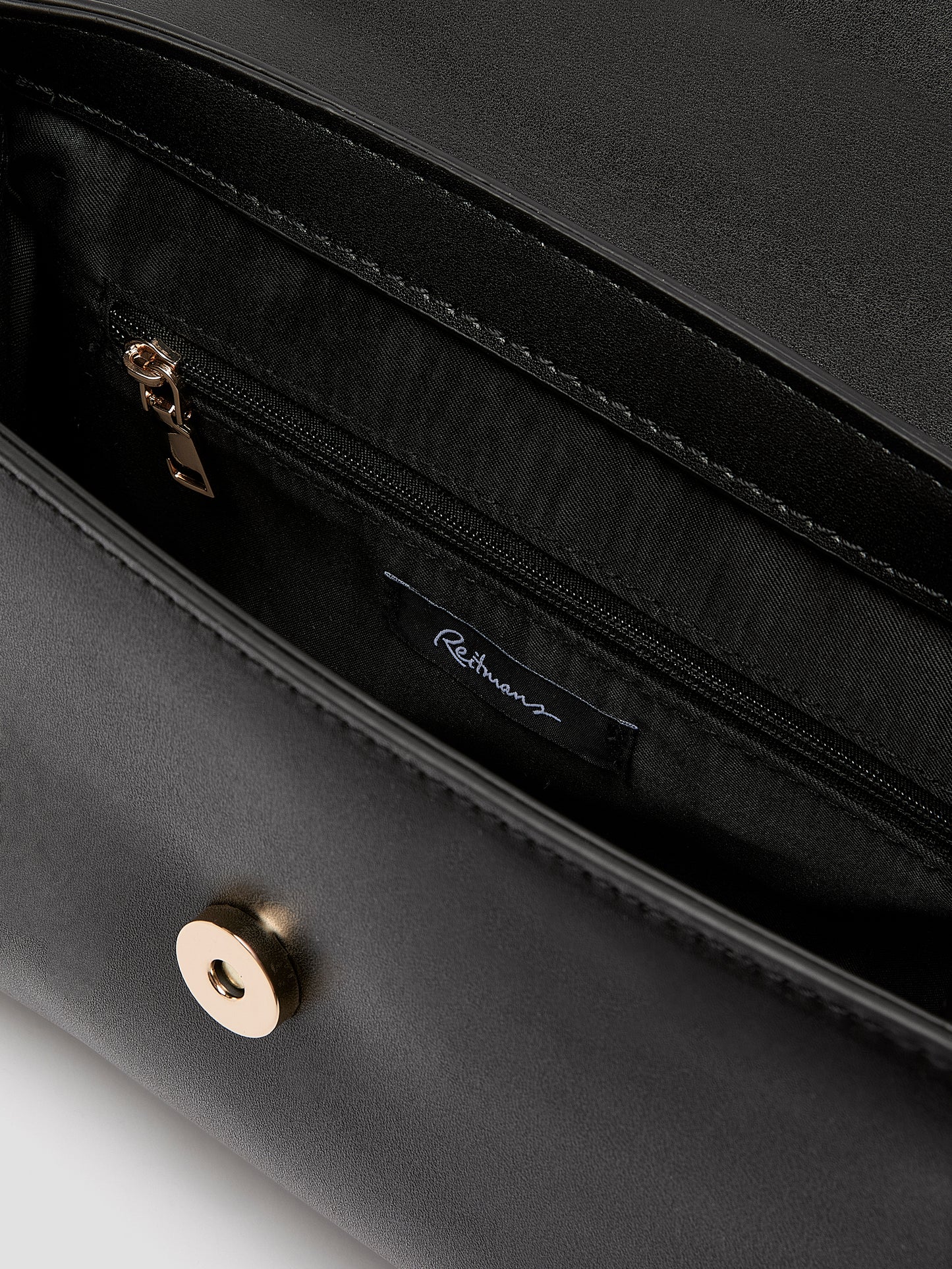 Structured Faux-Leather Handbag
