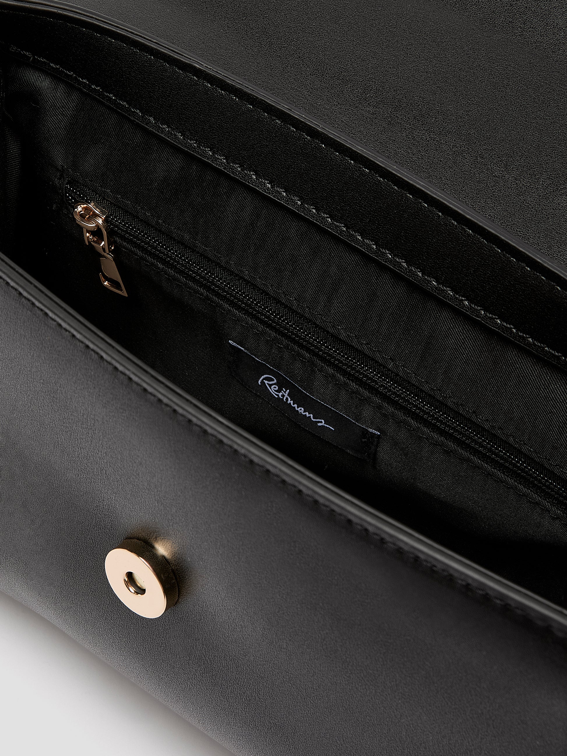 Structured Faux-Leather Handbag