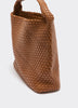 Braided Faux-Leather Shoulder Bag