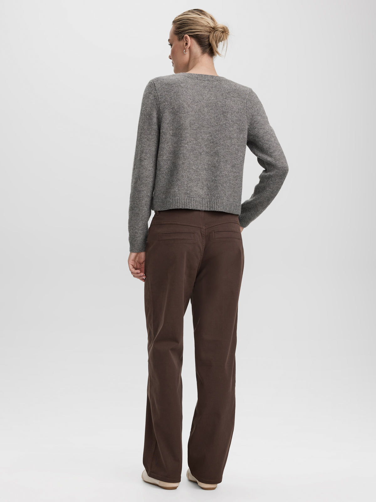 Crew-Neck Cardigan