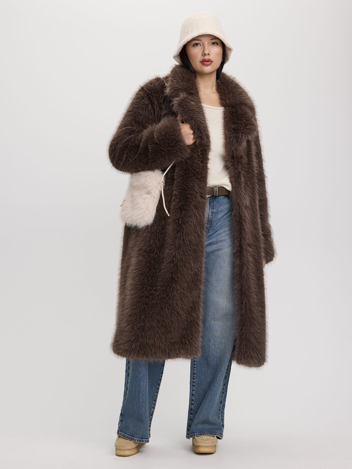 Long Faux Fur Coat