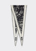 Diamond-Shaped Scarf with Border