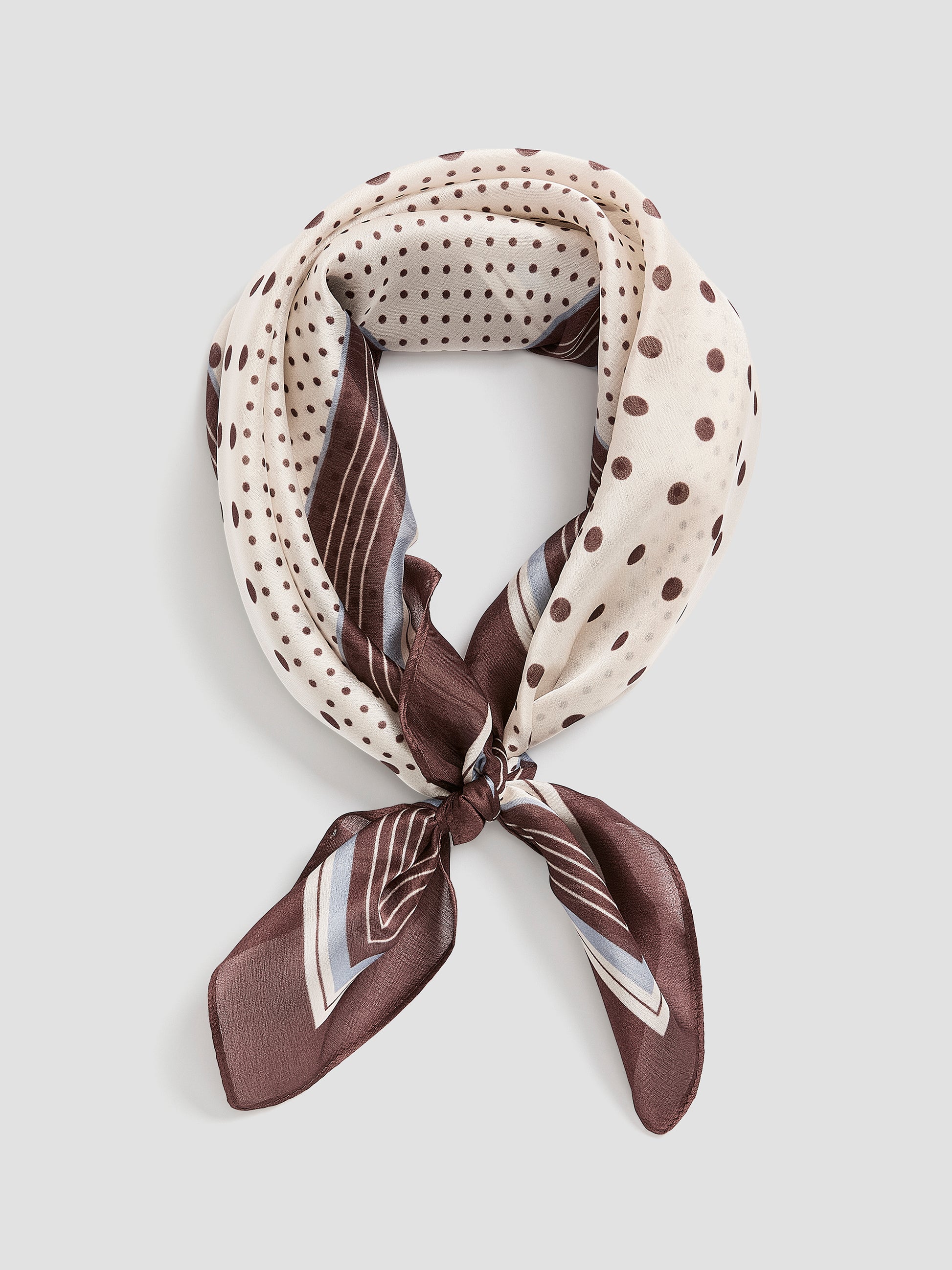 Square Scarf with Dots